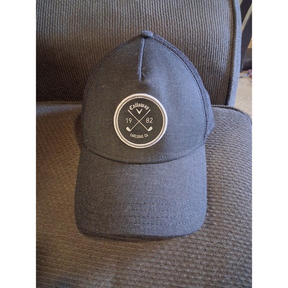 Callaway Other - Callaway 1982 Carlsbad,‎ CA Hat Black Golf Snapback 5 Panel Mesh Cap